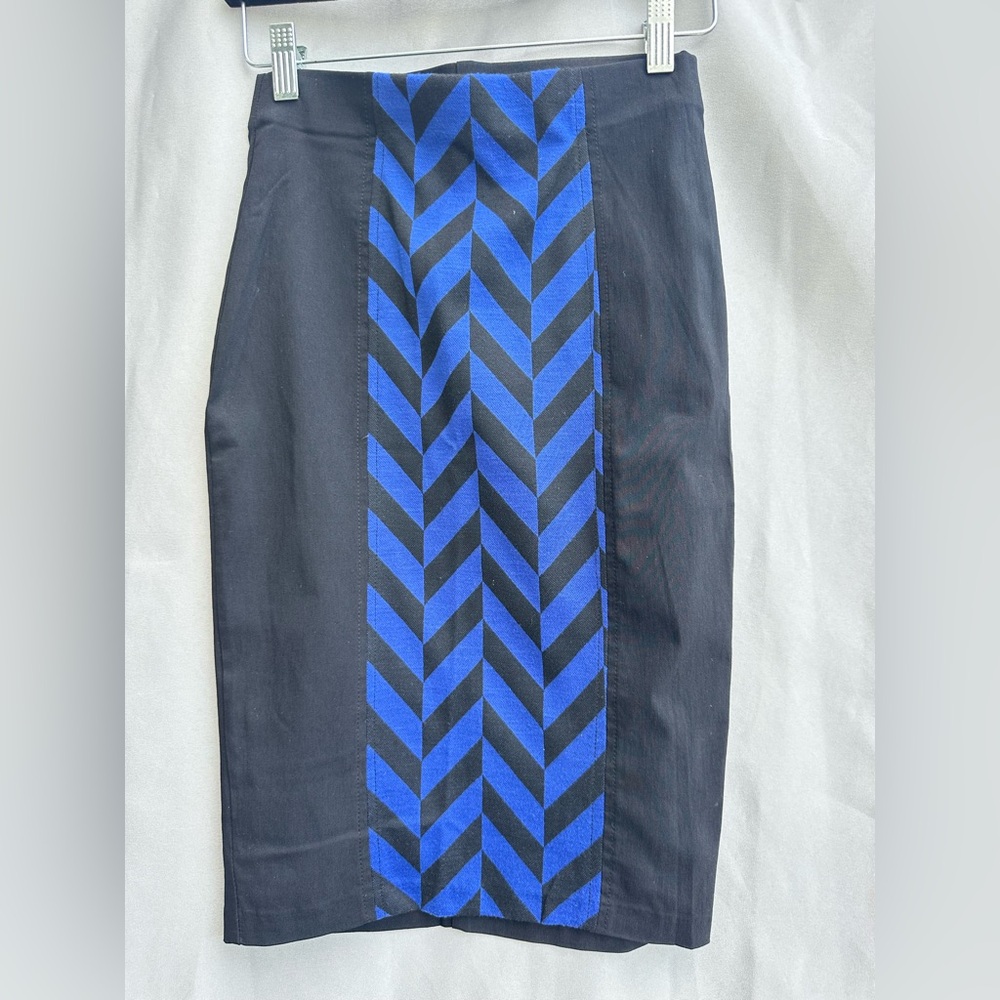 Charlotte Russe Pencil Skirt Size Small blue and black skirt